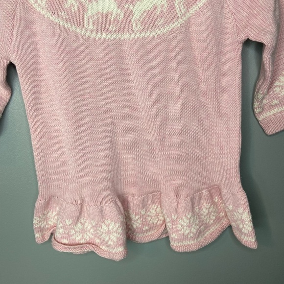 NWT Baby Gap Fair Isle Reindeer Holiday Sweater Dress - Picture 5 of 9